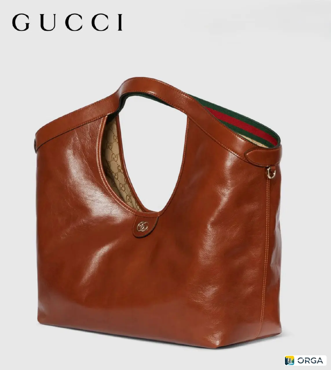 Шоппер Gucci из натуральной кожи с кошельком, новинка