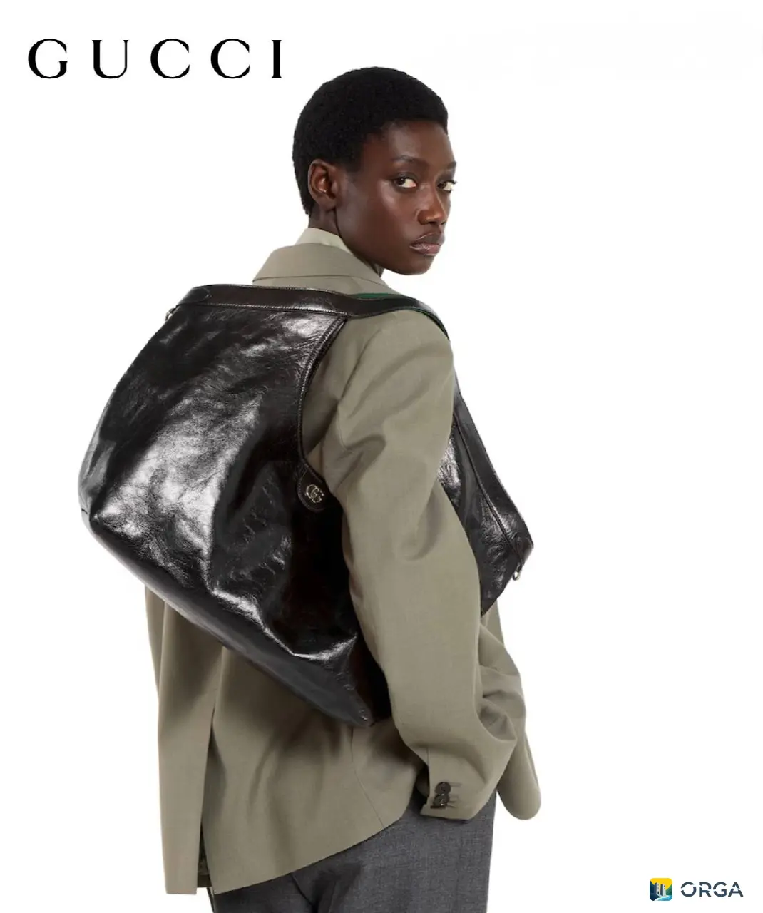 Шоппер Gucci из натуральной кожи с кошельком, новинка