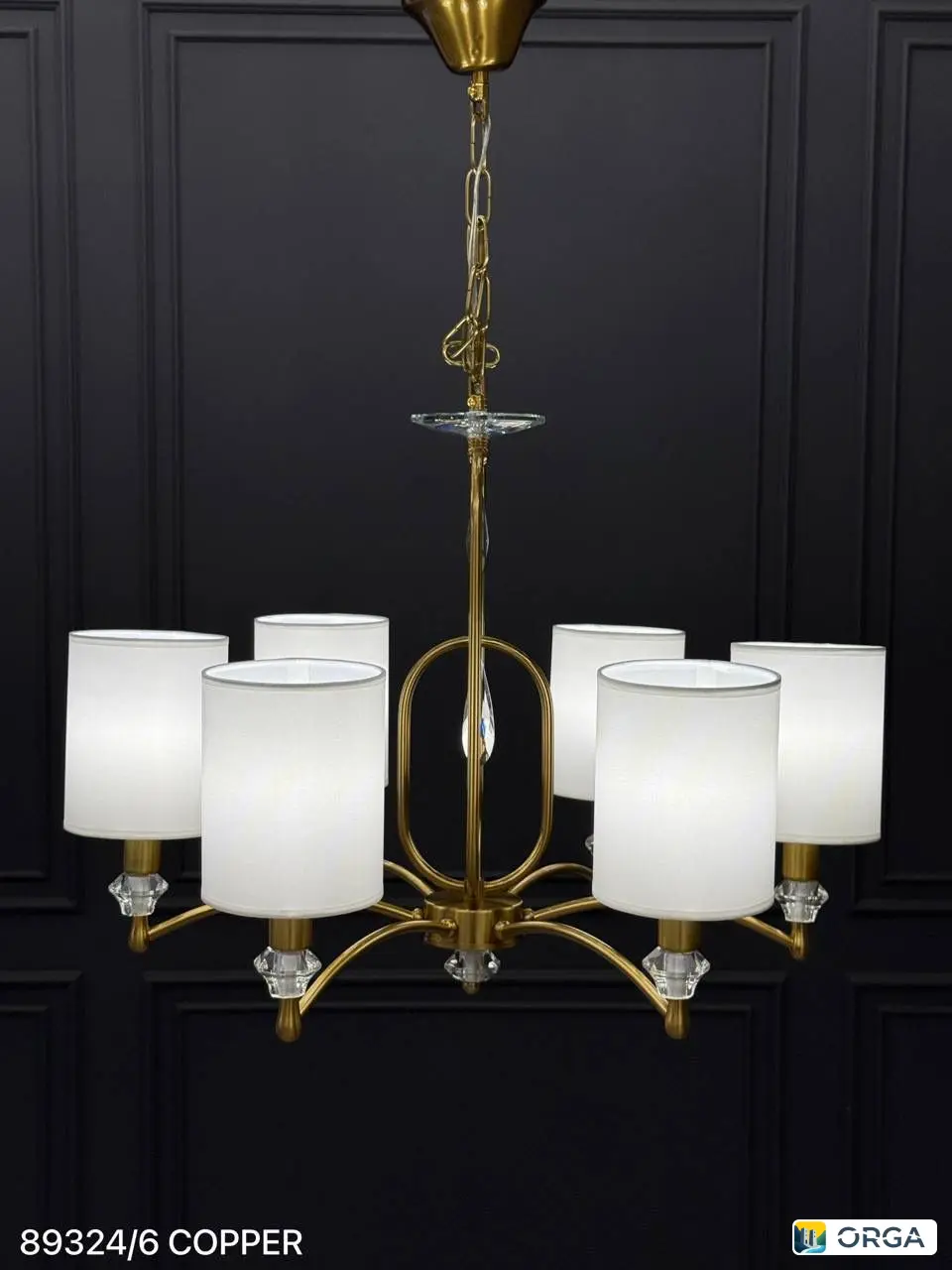 Люстра COPPER 89324/6, диаметр 64 см, высота 46 см, 6 ламп Е14