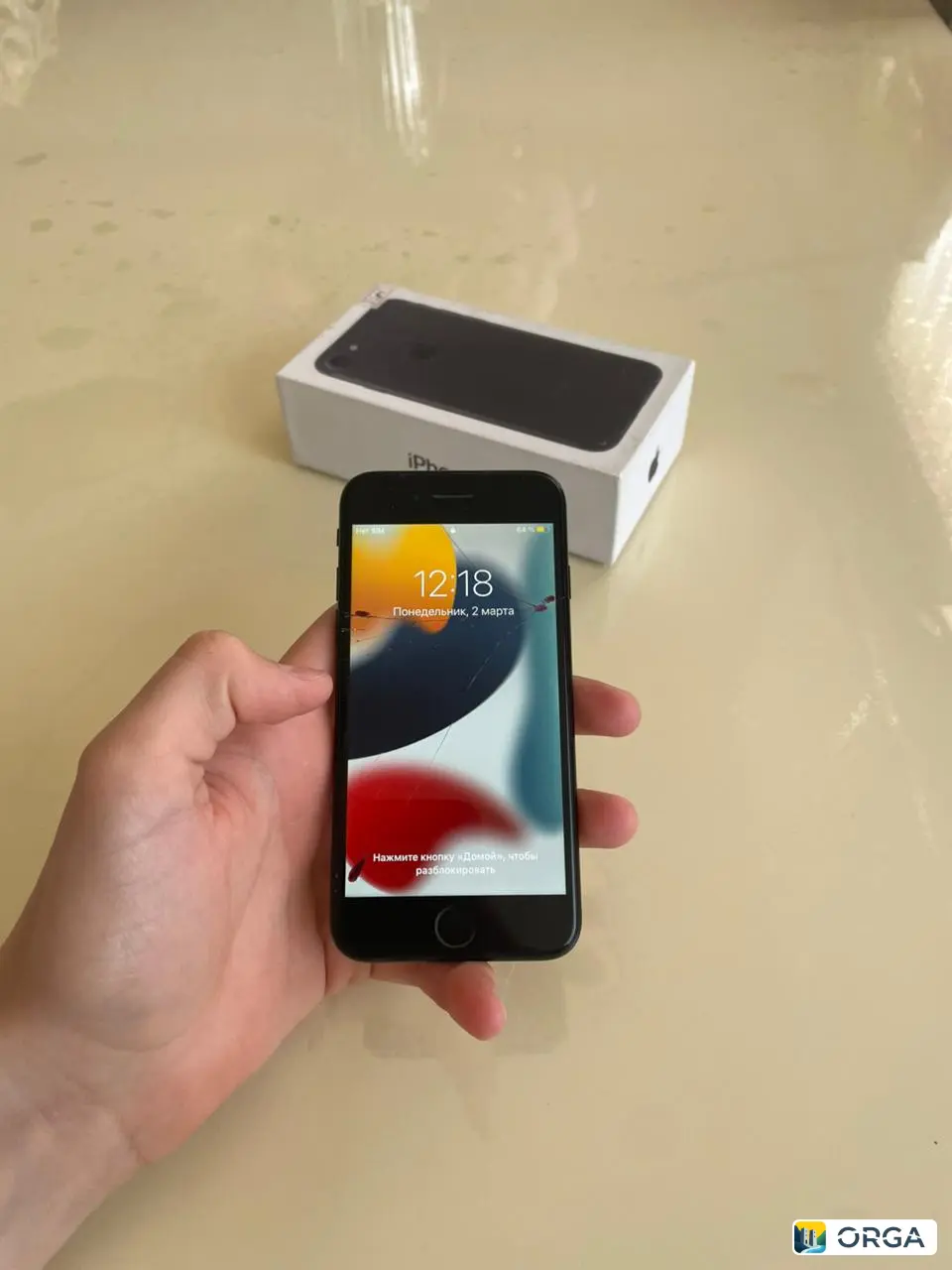 Айфон 7, 32 Гб, без ремонта, треск на экране, Wi-Fi не работает, цена 1500 руб.