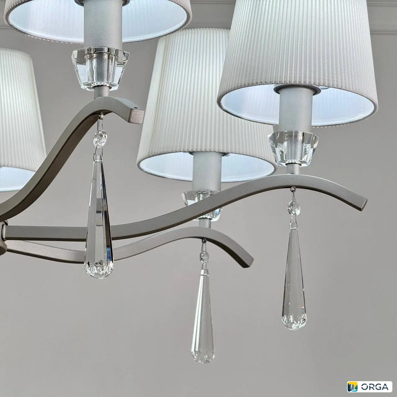 Люстра NIKEL 2561/7, диаметр 80 см, 7 ламп Е14, цена 9.500₽