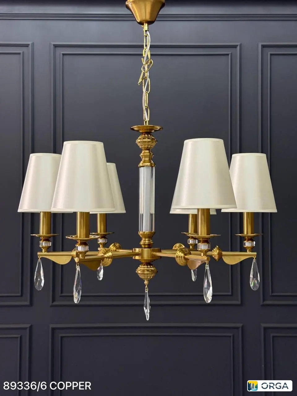 Люстра COPPER 89336/6, диаметр 65 см, высота 53 см, 6 ламп Е14