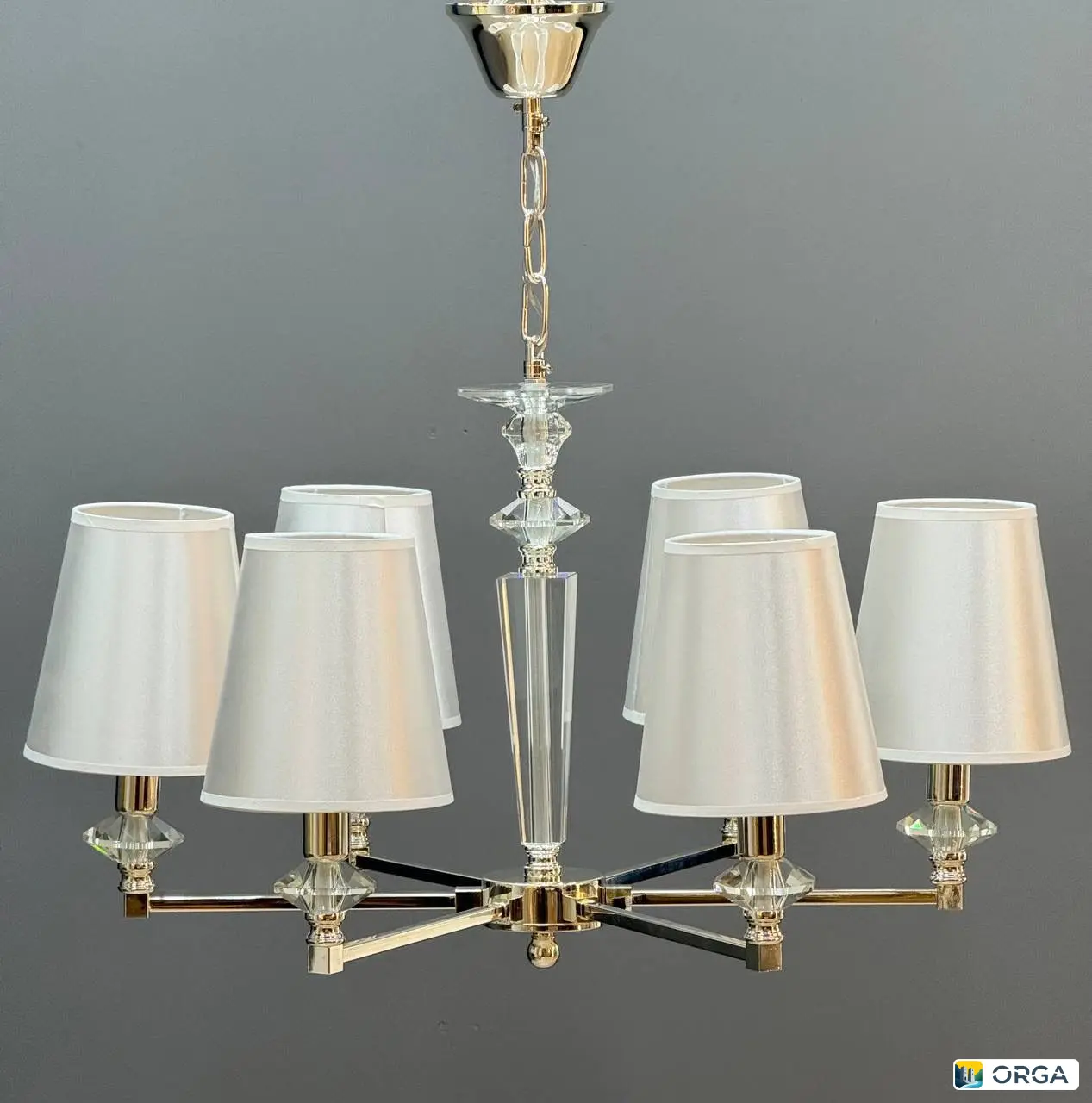 Люстра Siv 24061/6, диаметр 65см, высота 45см, цоколь E14, 6 ламп