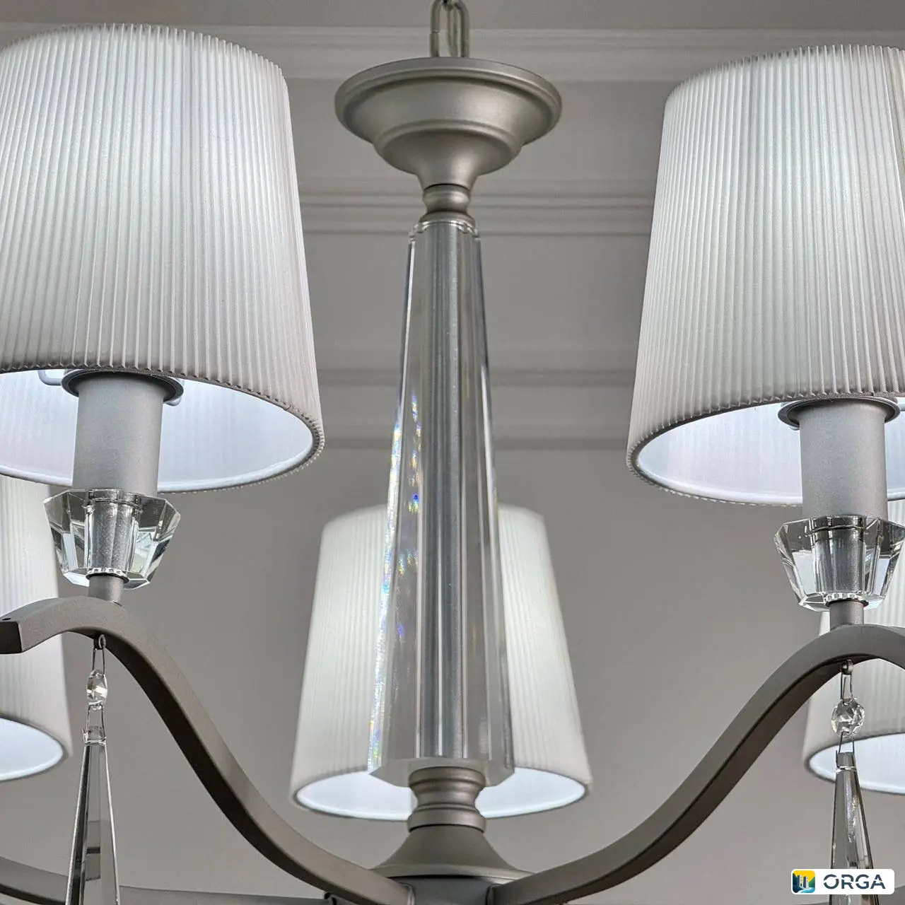 Люстра NIKEL 2561/7, диаметр 80 см, 7 ламп Е14, цена 9.500₽