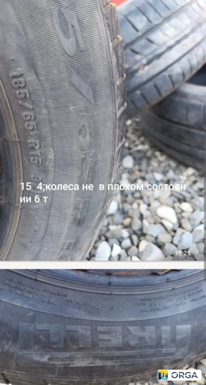 Колёса в сборе 15 дюймов, б/у, 4 шт, 6000 руб