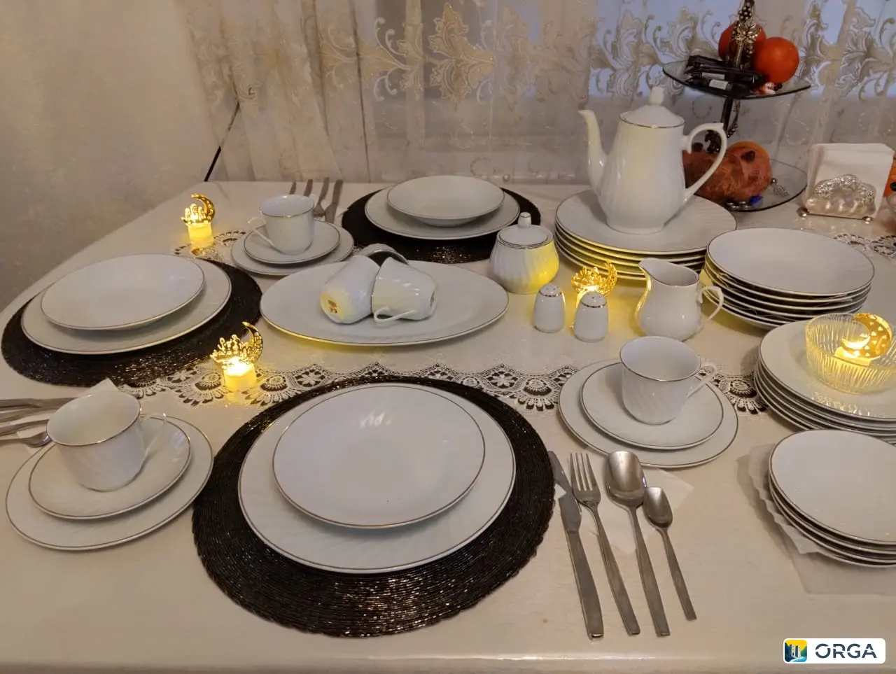 Сервиз Белая Лебедь, использован 1 раз, 4000₽