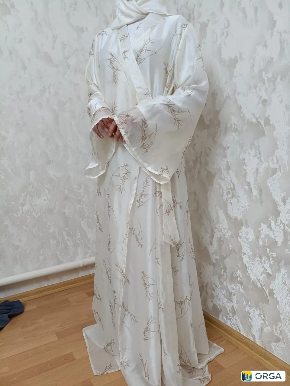 Кимоно от GUM, японский атлас, б/у, надевалось 1 раз