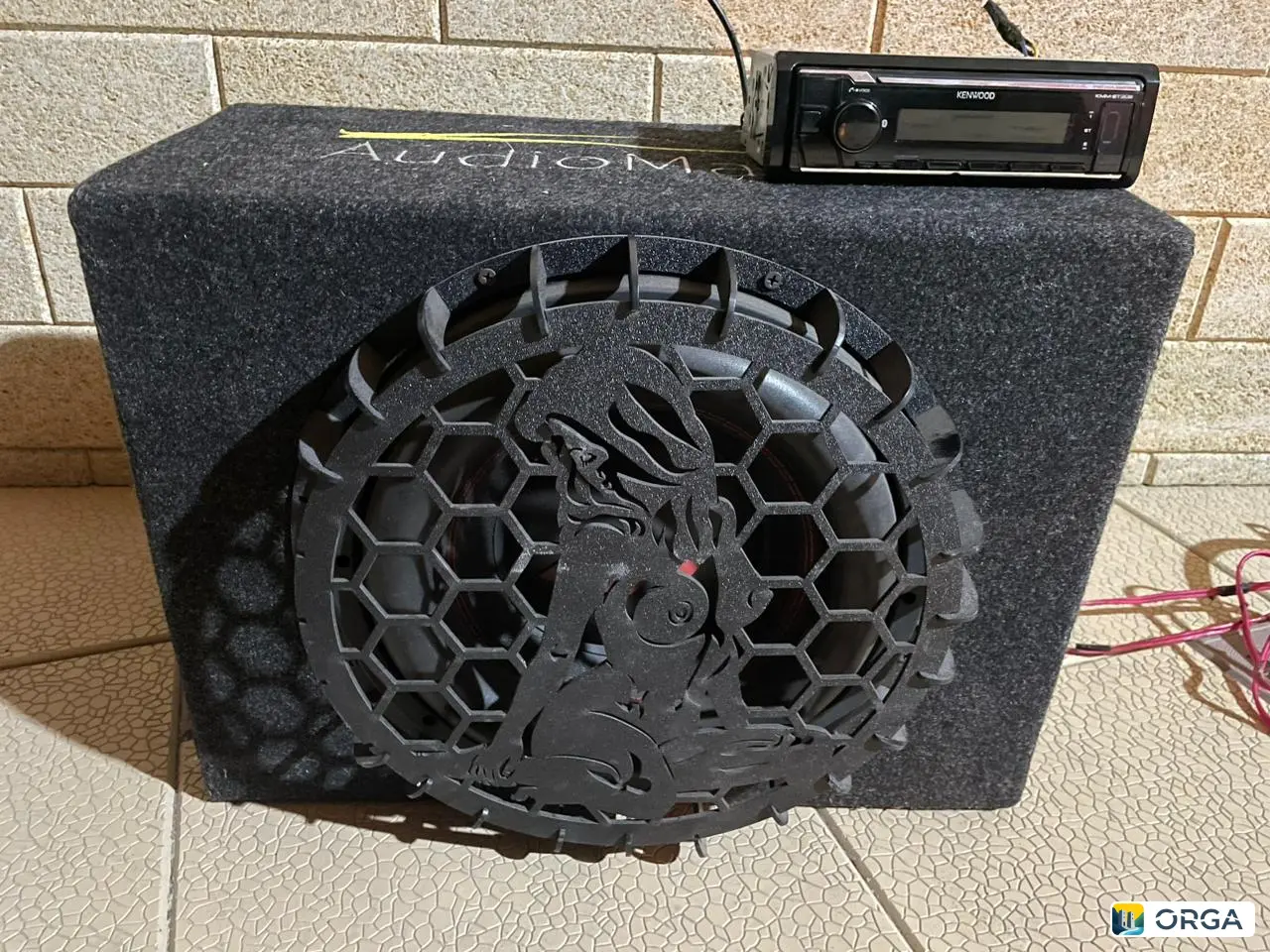 Магнитофон Кенвод 6-канальный, усилитель, моноблок, сабвуфер, проводка